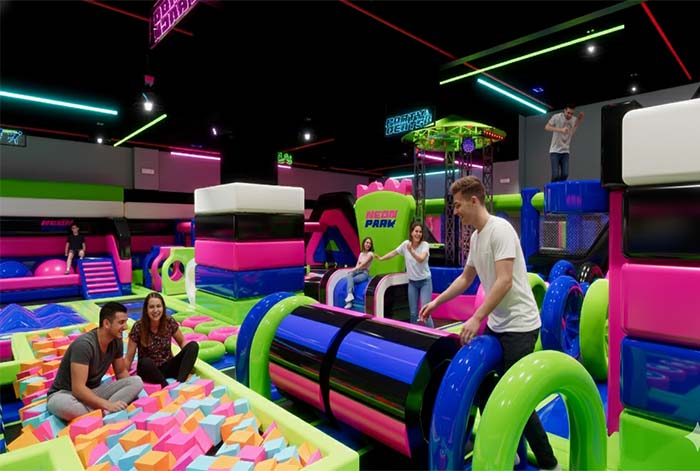 Mall Aventura Santa Anita apertura Neón Park, el primer parque de inflables indoor con concepto neón en Lima