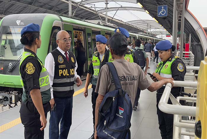 Línea 1 del Metro de Lima y Policía Ferroviaria refuerzan las medidas de seguridad en las estaciones durante inicio del año escolar