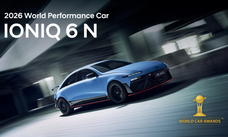 Hyundai IONIQ 6 N es coronado como World Performance Car 2026