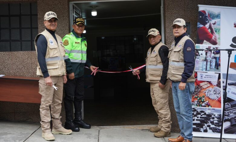Sucamec inaugura Jefatura Zonal en Apurímac y fortalece el control de explosivos en el corredor minero sur
