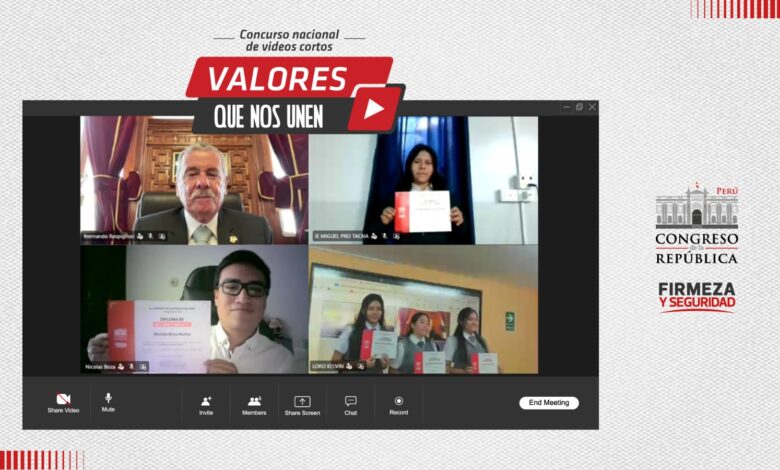 Reconocen talento juvenil en concurso nacional “Valores que nos unen”