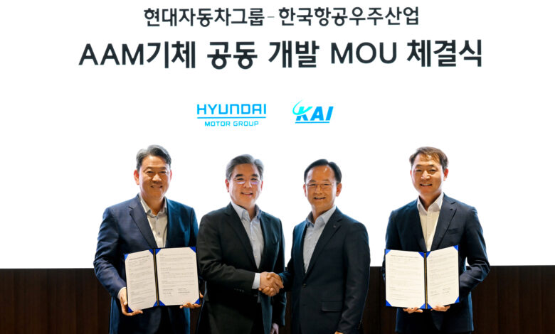 Hyundai Motor Group firma un MoU con Korea Aerospace Industries para desarrollar soluciones de movilidad aérea del futuro