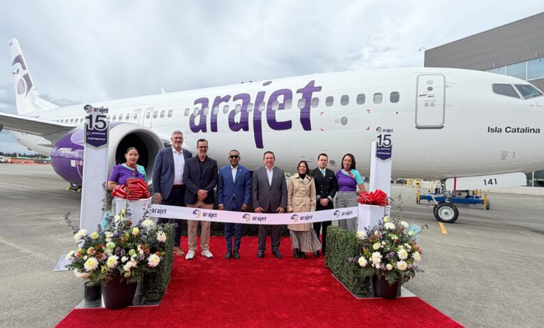 Arajet recibe de Boeing aeronave número 15 en Seattle bautizada “Isla Catalina”