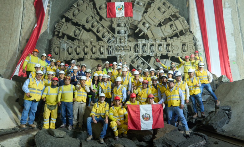 Tuneladora ‘Delia’ llegó a la Estación Carmen de la Legua y quedó a 550 metros de culminar el túnel de la Línea 2