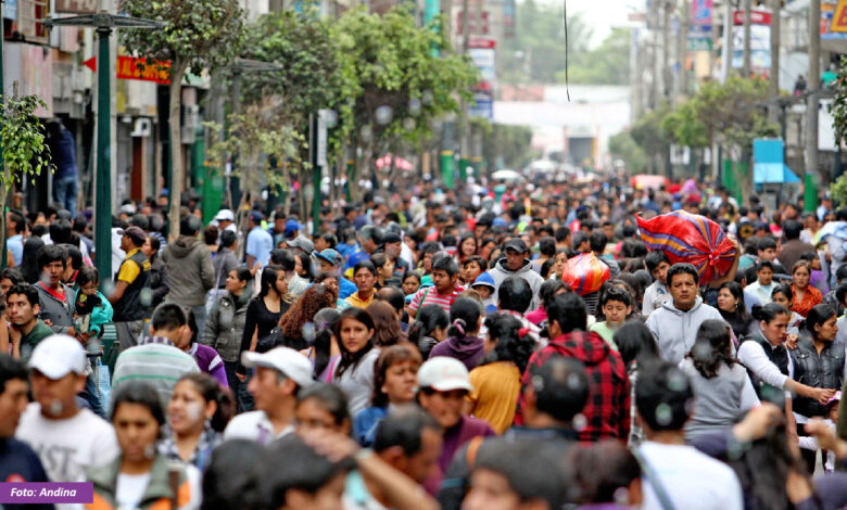 INEI: población del Perú totalizó 34 millones 157 mil 732 habitantes al 2025