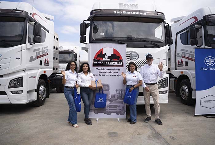 San Bartolomé entrega 20 remolcadores FAW a gas natural para operación agroindustrial en Piura