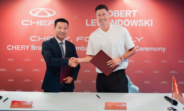 CHERY presenta a Robert Lewandowski, leyenda del fútbol mundial, como su nuevo embajador global de marca