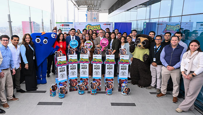Entel se incorpora a la red de aliados del Minam para impulsar la campaña "Tapas que Transforman"