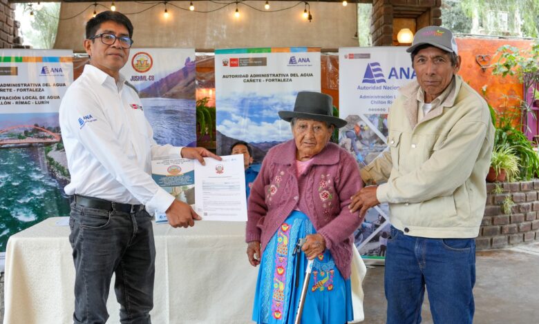 ANA formaliza uso de agua para más de 600 agricultores de Lurín y Pachacámac