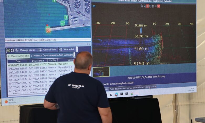 indra group integra ia, sensores acústicos y vehículos autónomos para hacer frente a las amenazas subacuáticas y transformar la seguridad en los puertos europeos