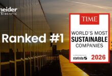 Schneider Electric es reconocida por TIME Magazine y Statista como la empresa más sostenible del mundo por tercer año consecutivo