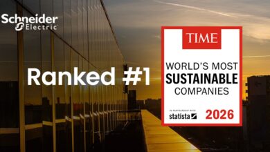Schneider Electric es reconocida por TIME Magazine y Statista como la empresa más sostenible del mundo por tercer año consecutivo