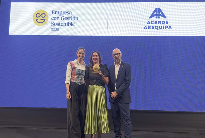 Aceros Arequipa obtiene el nivel Excelencia del Distintivo Empresa con Gestión Sostenible 2025