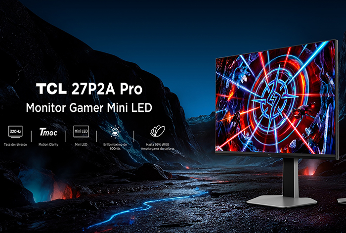 TCL lanza en Perú el P2A Pro: el monitor gamer Mini LED que potencia el rendimiento y la claridad de movimiento en juegos intensos