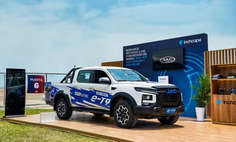 jac motors refuerza su apuesta por la electromovilidad con su pickup e-t9 4x4 100% eléctrica en la cumbre perú sostenible 2026